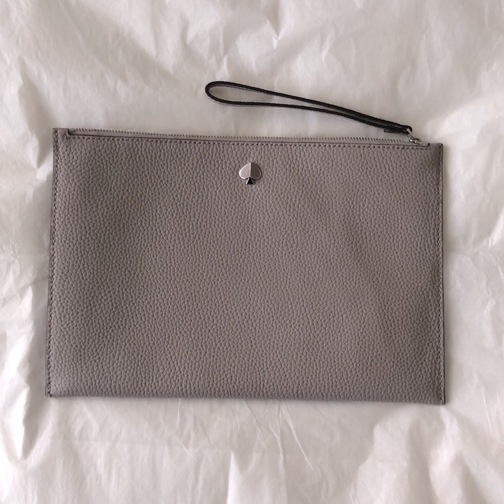 Kate Spade “Polly” Large Leather Wristlet